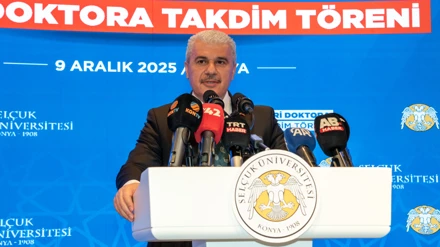Bakan Murat Kurum’a Selçuk Üniversitesinde fahri doktora payesi takdim edildi